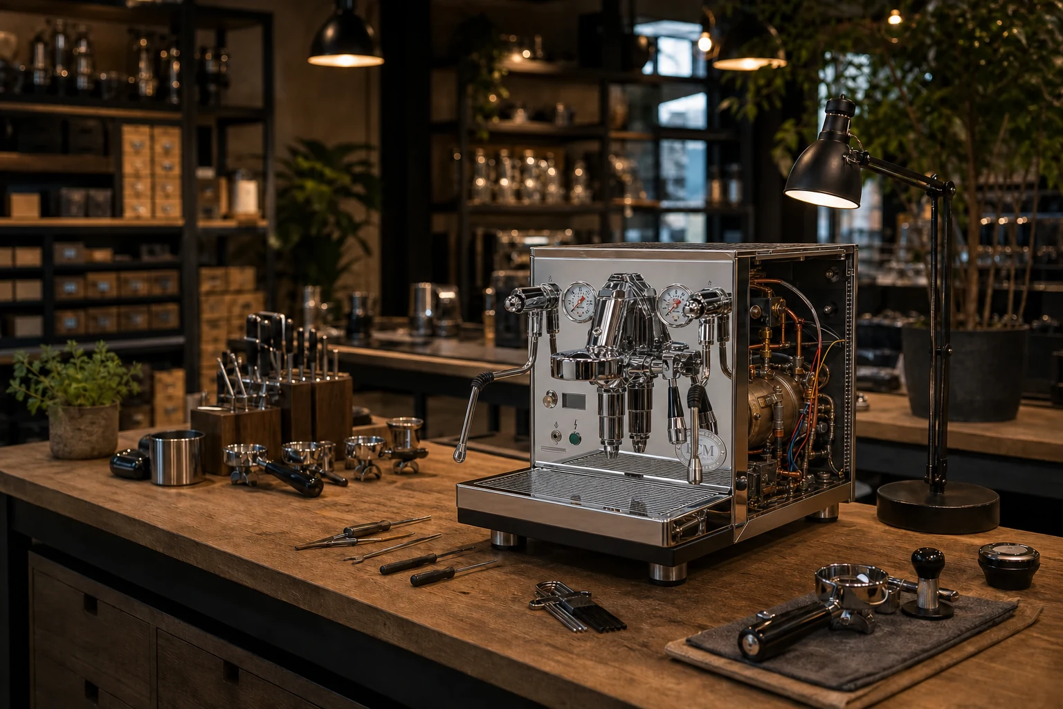 ECM Synchronika II in onderhoud op de werkbank